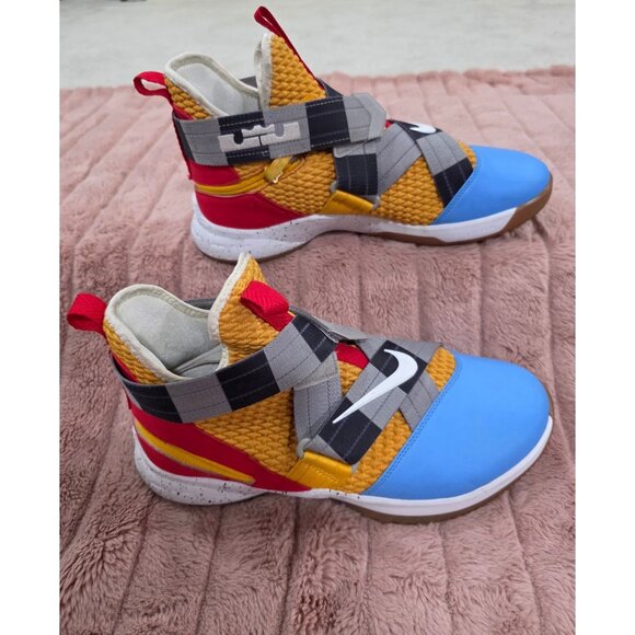 Nike Lebron Soldier 12 Multicolor Basketball Shoes Size 10 EU 44 Yellow/Blue/Red main image 7
